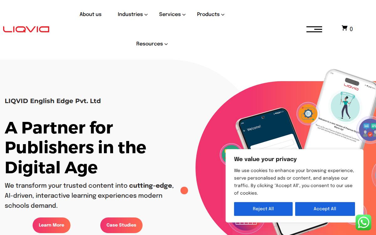 LIQVID website preview