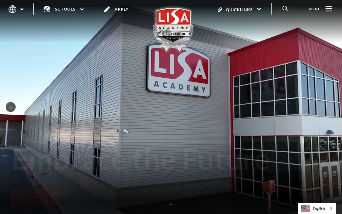 LISA Academy 11 Schools website preview