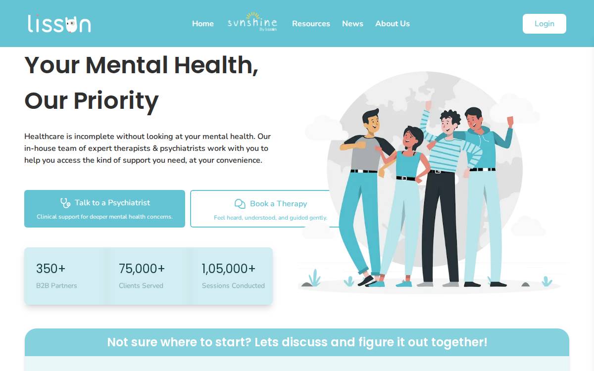 Lissun website preview