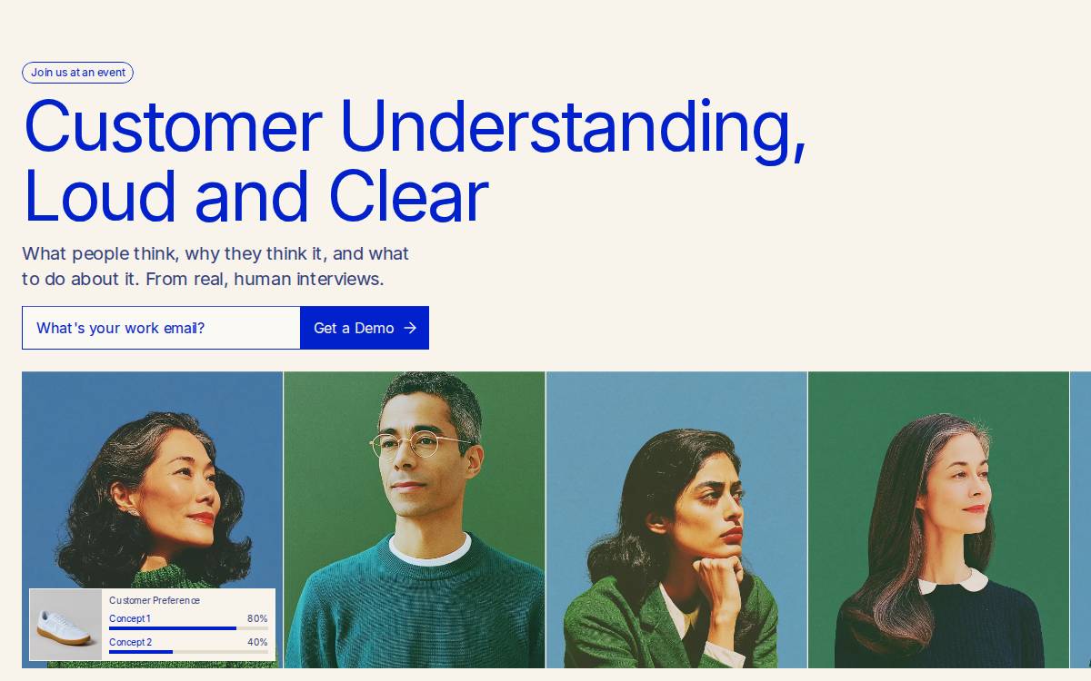 Listen Labs website preview