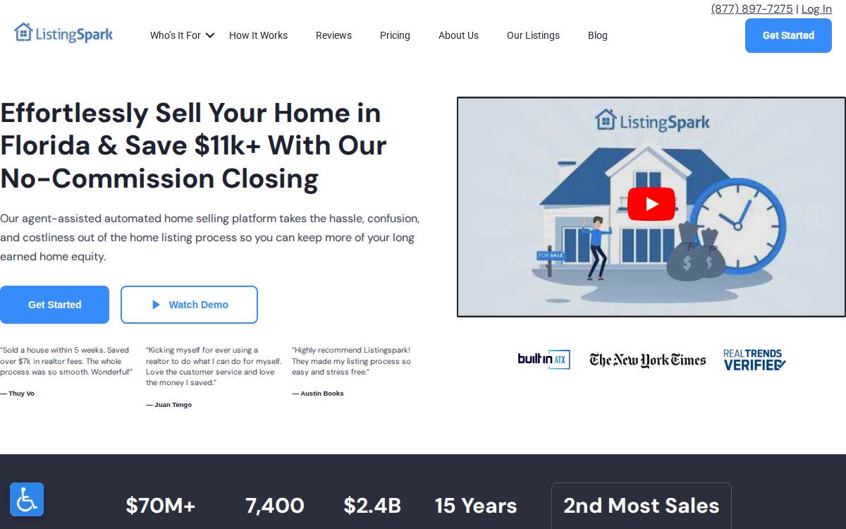 ListingSpark website preview