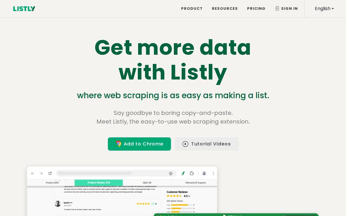 Listly website preview