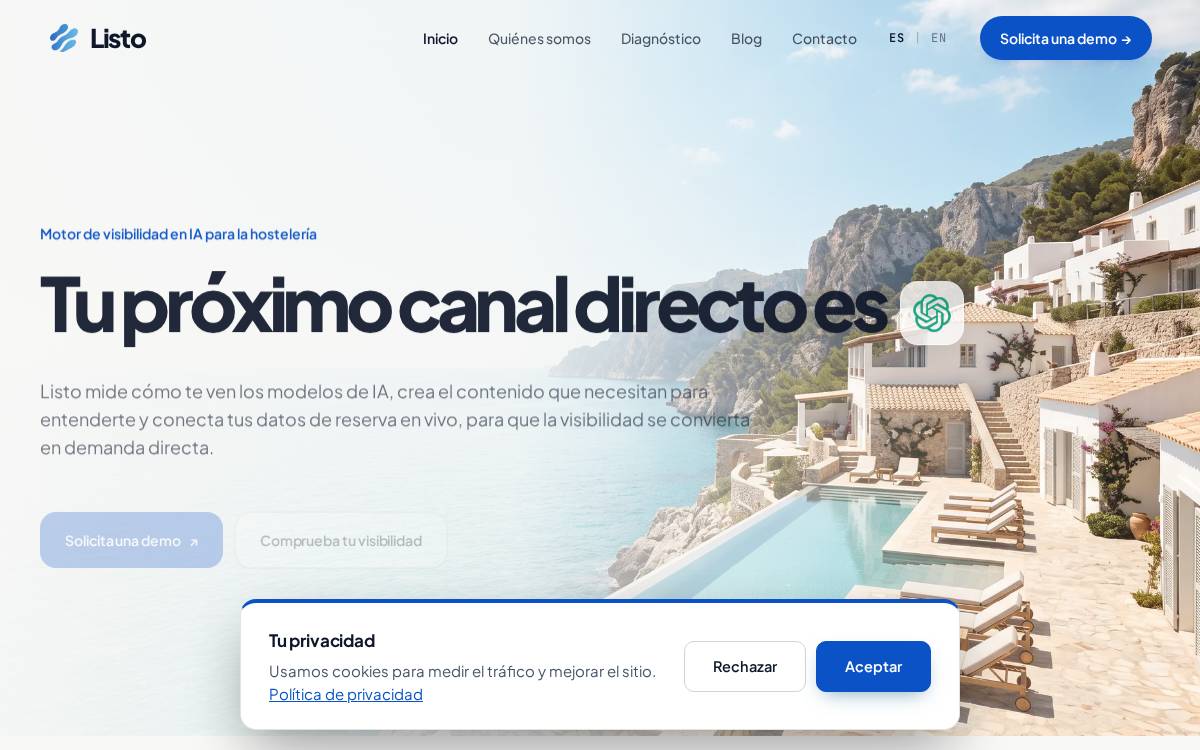 Listoai website preview