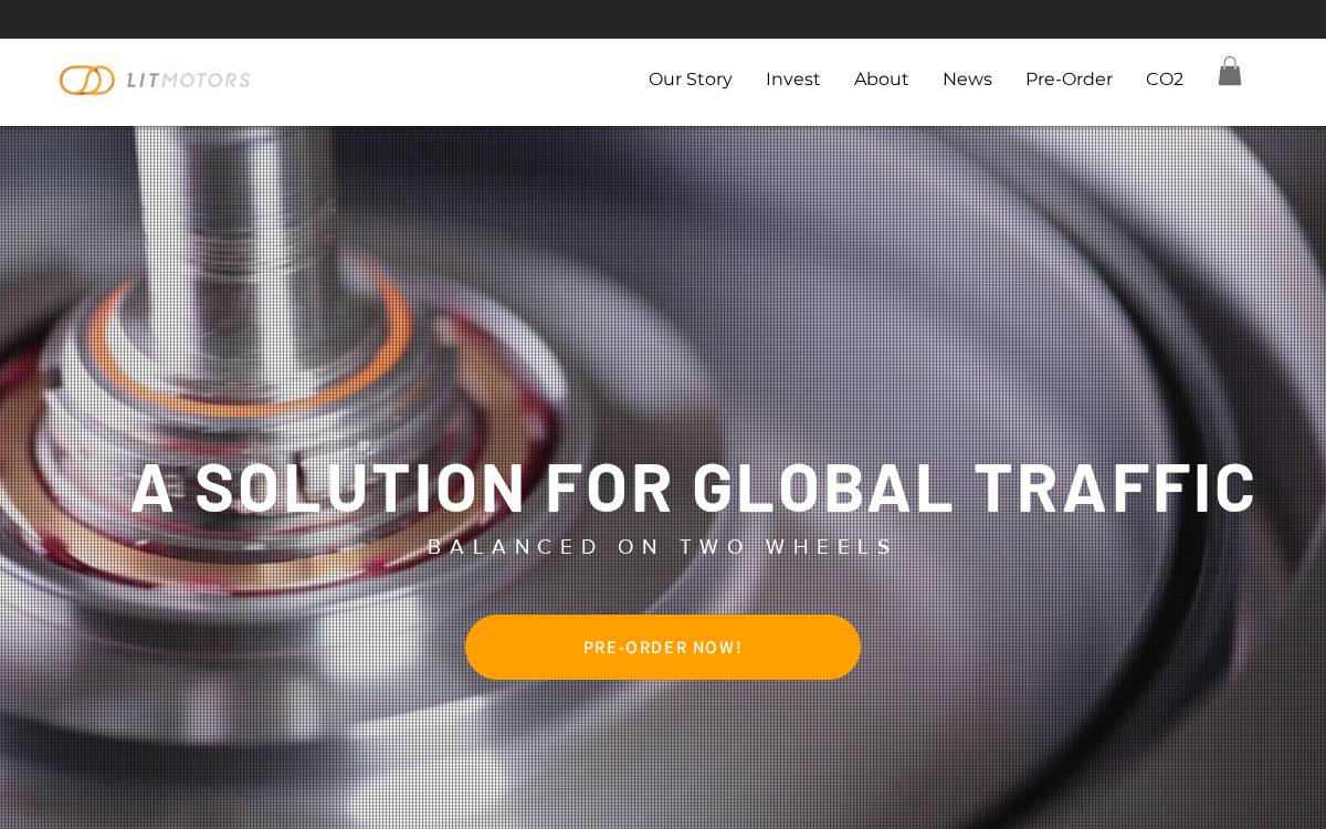 Lit Motors website preview