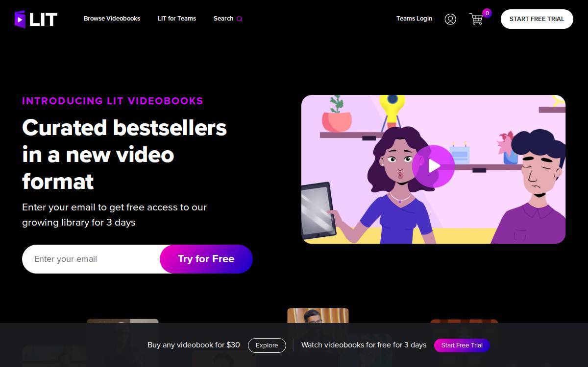 LIT website preview