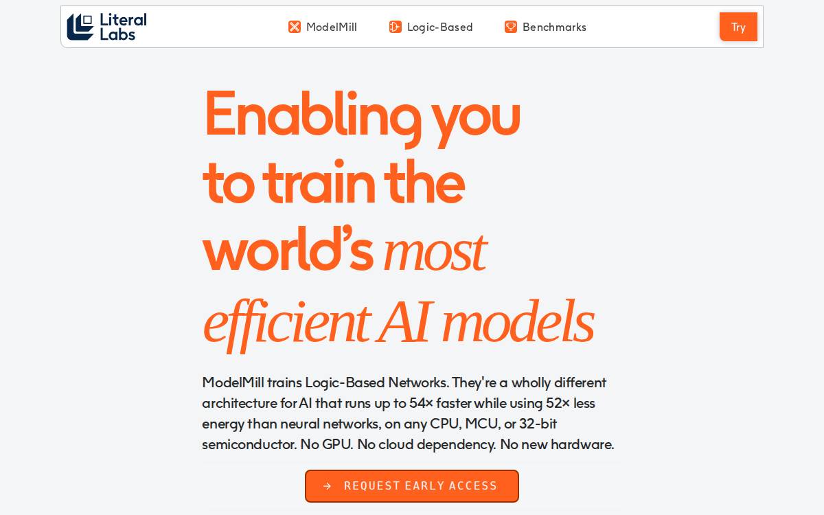 Literal Labs website preview