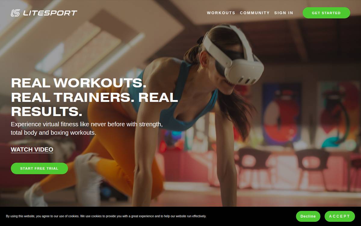 Litesport website preview