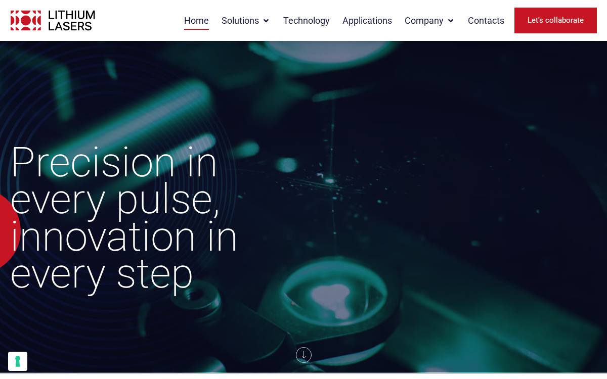 Lithium Lasers website preview