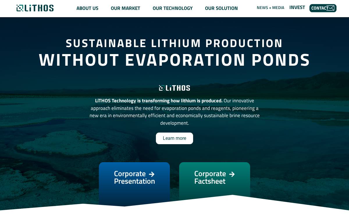 Lithos Group website preview