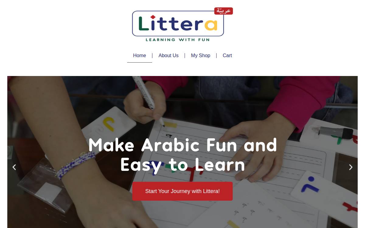 Littera website preview