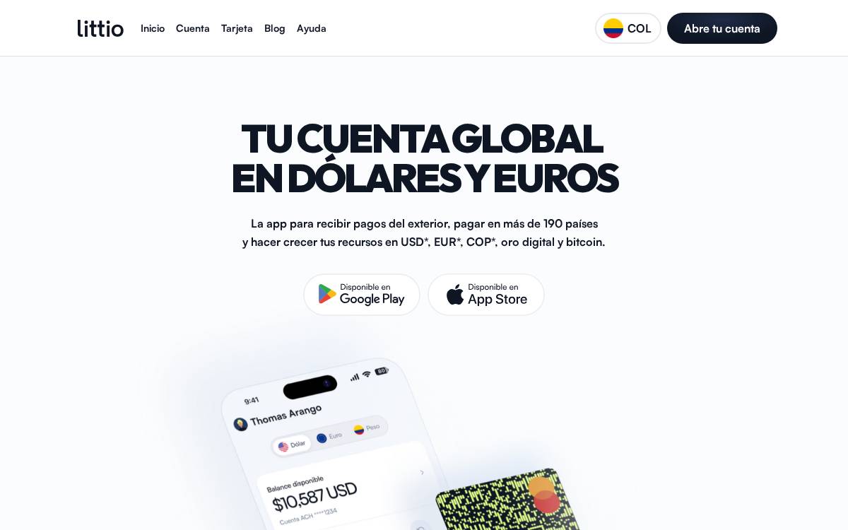 Littio website preview