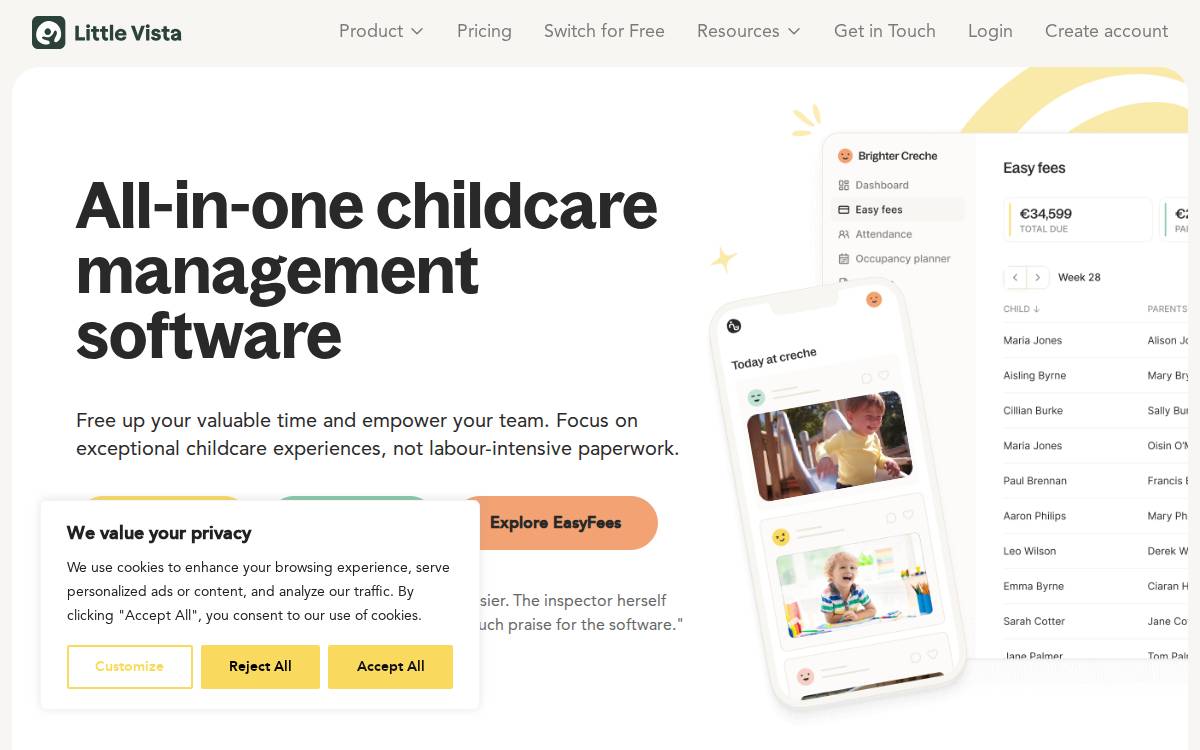 Little Vista website preview