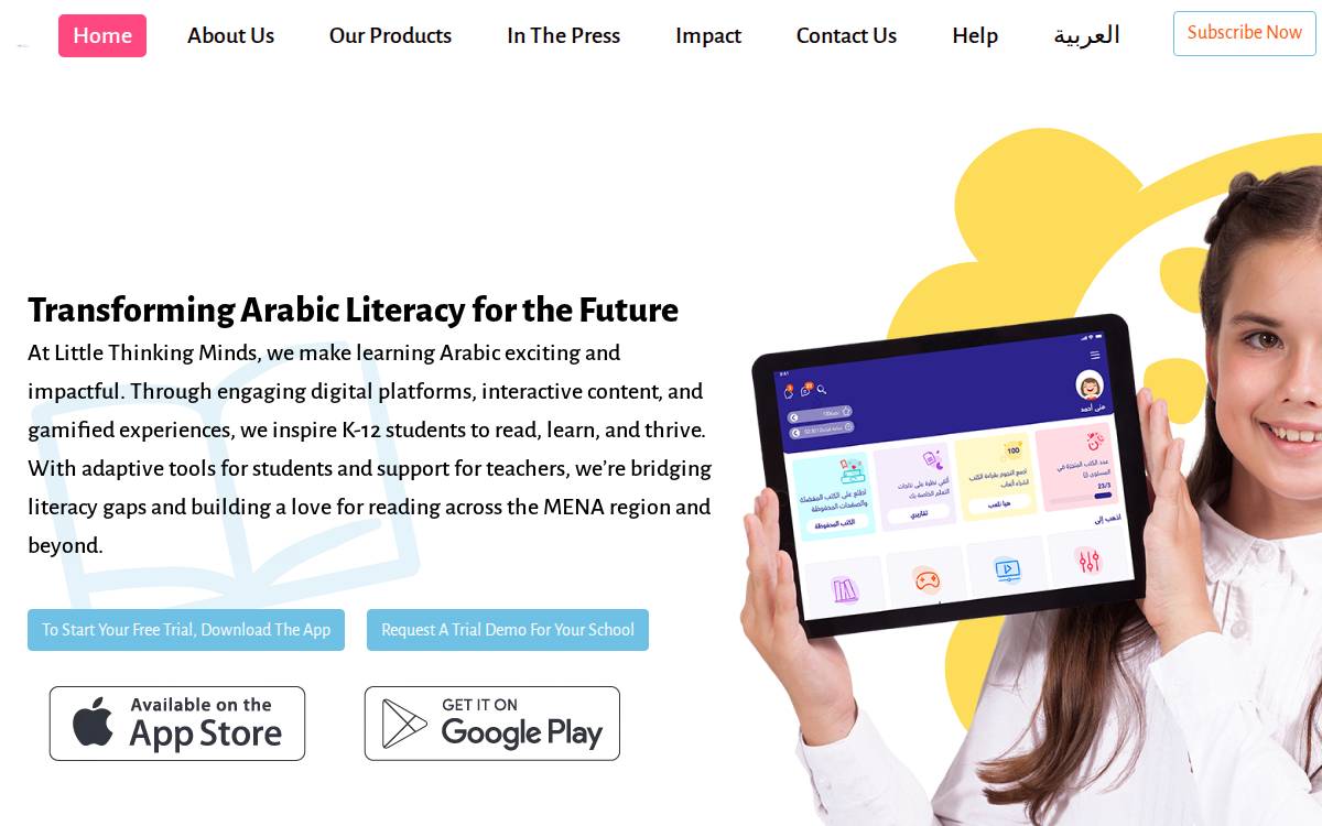 Little Thinking Minds website preview