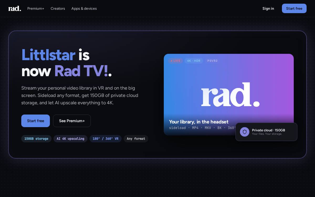 Littlstar website preview