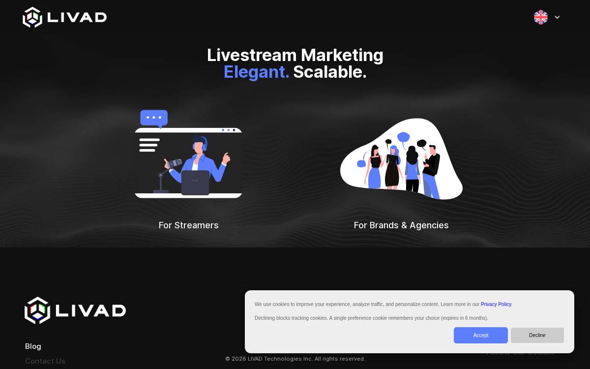 LIVAD Technologies website preview