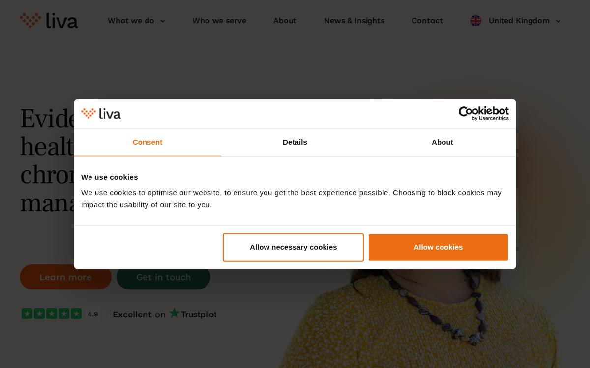 Liva Healthcare website preview