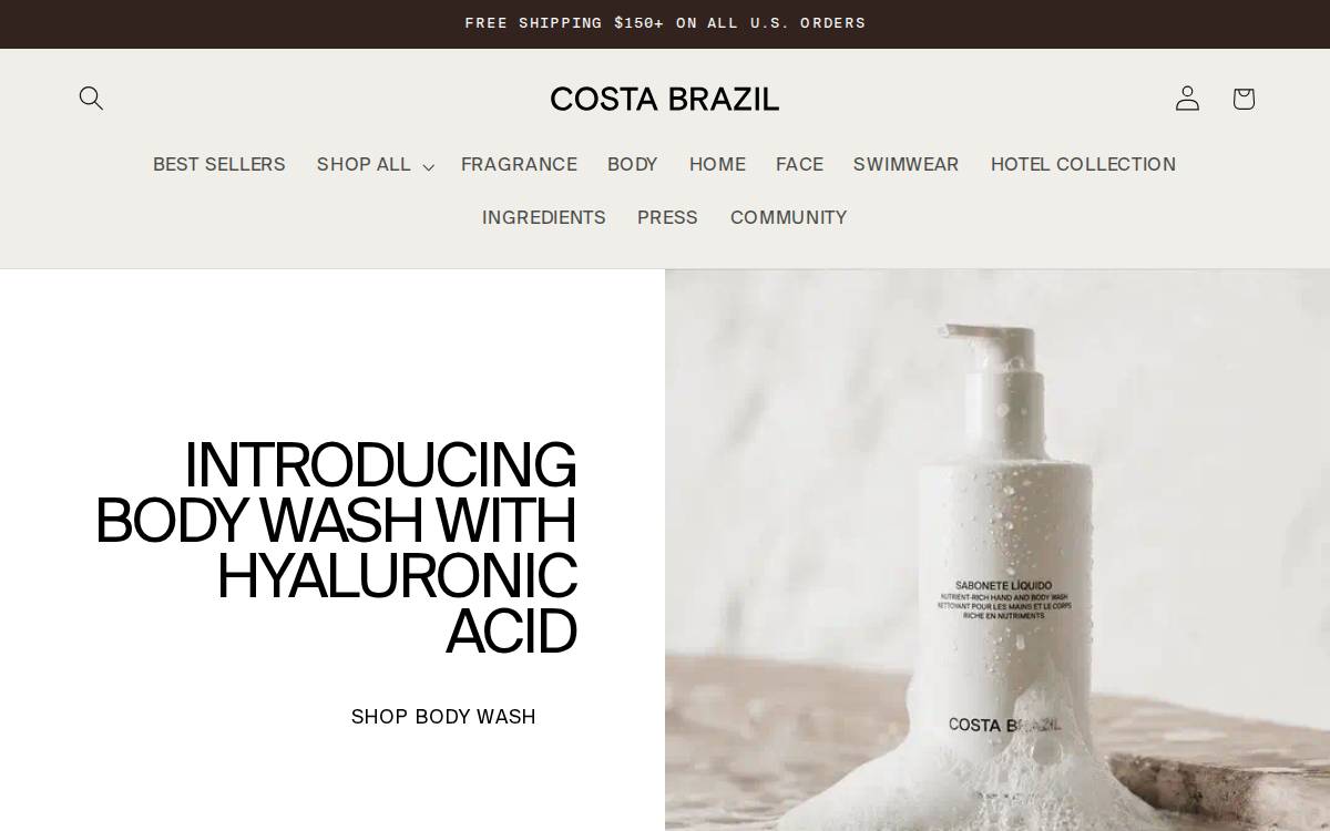 Livecostabrazil website preview