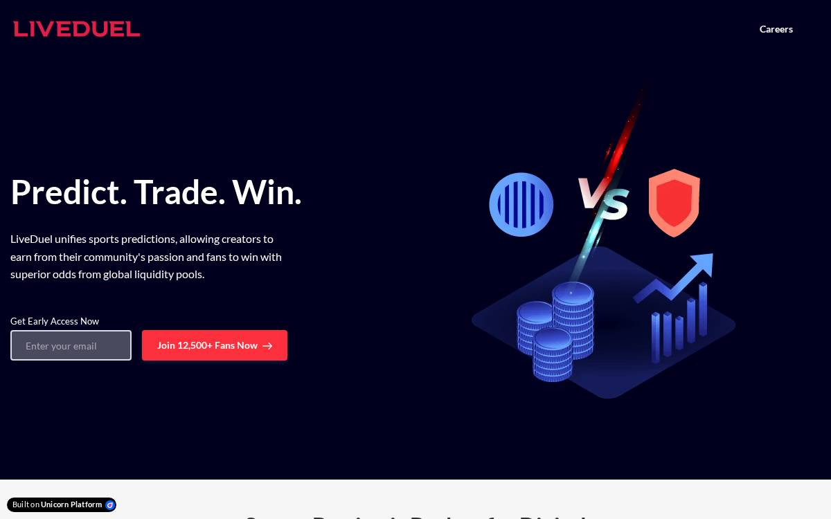 LiveDuel website preview