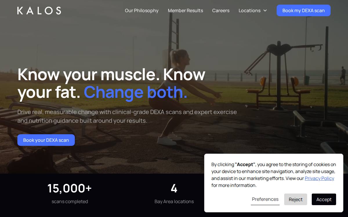 Livekalos website preview