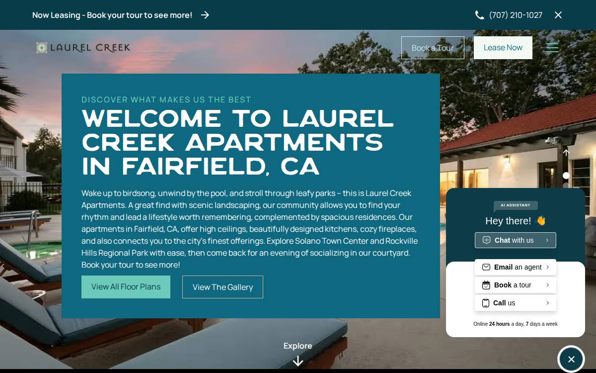Livelaurelcreek website preview