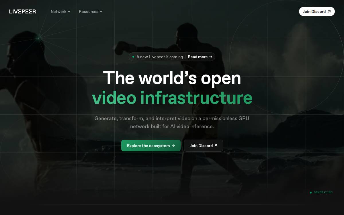 Livepeer Open video streaming Consumer website preview