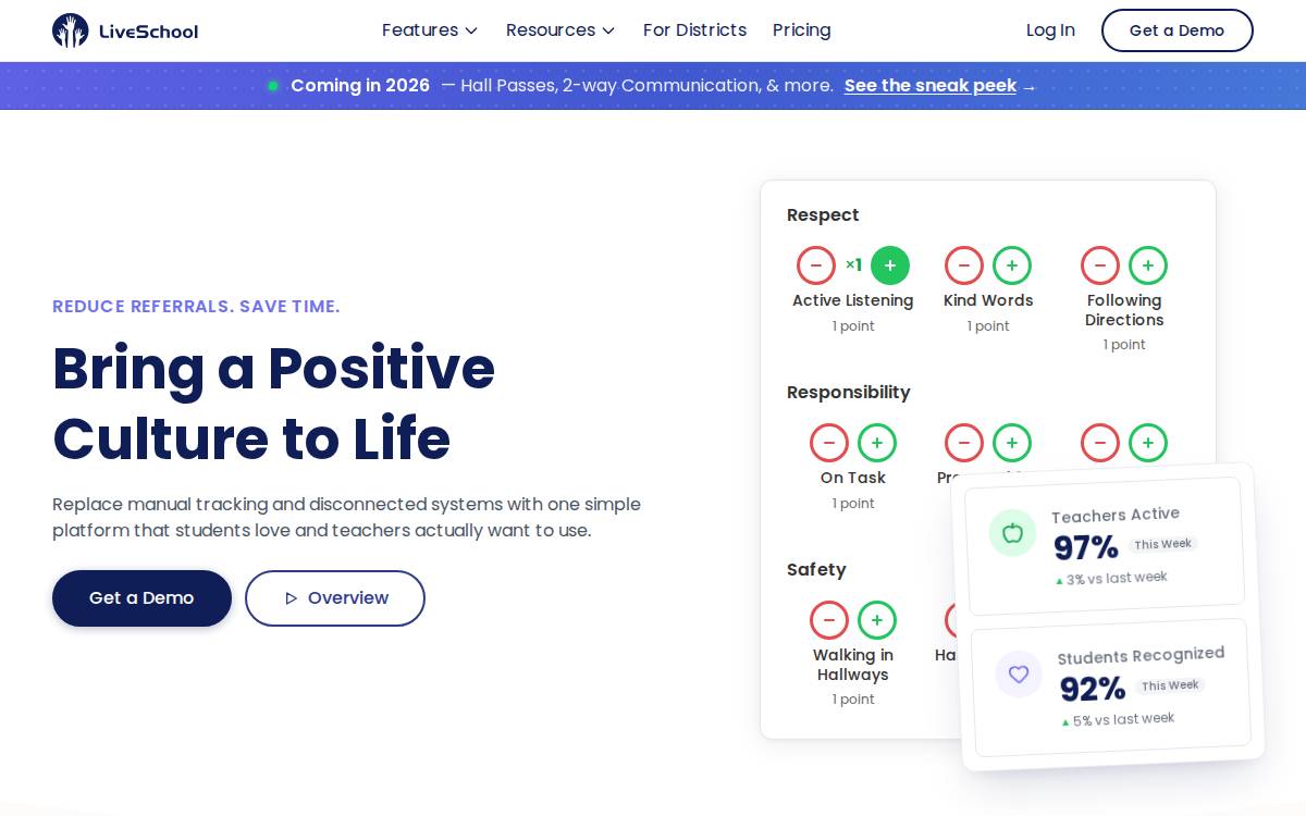 Liveschool Inc. website preview