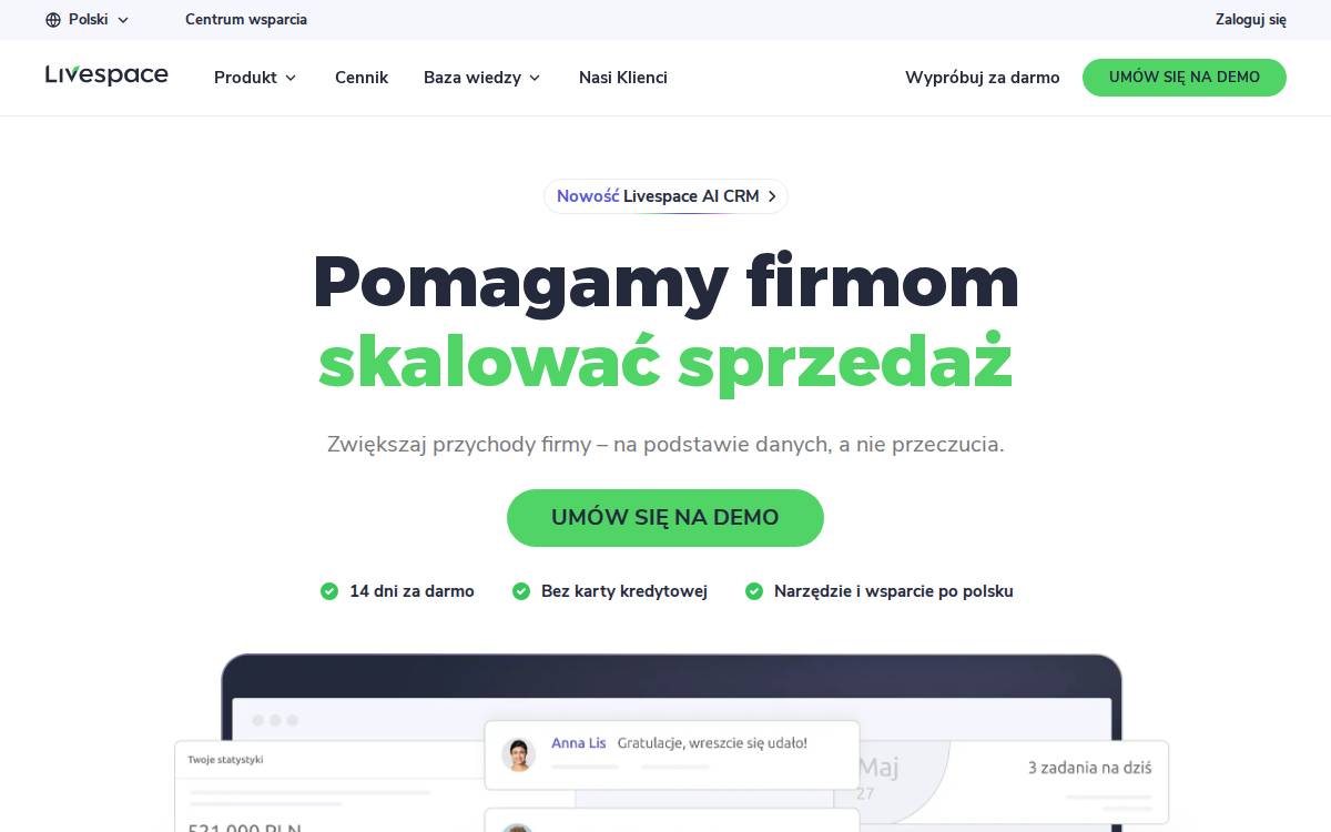 Livespace website preview