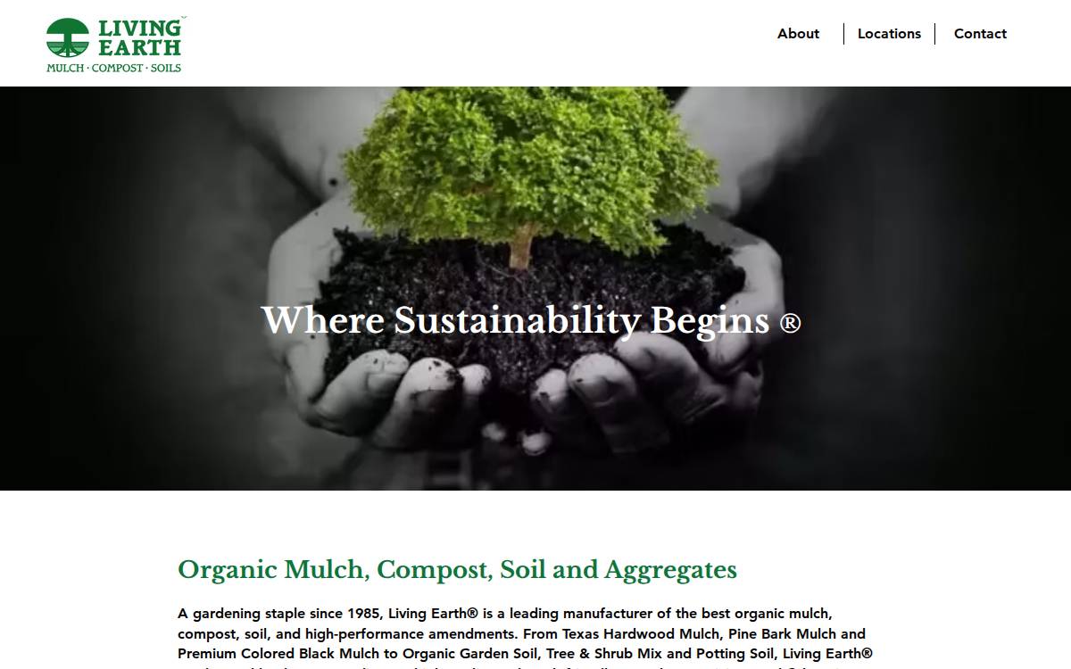 Living Earth website preview
