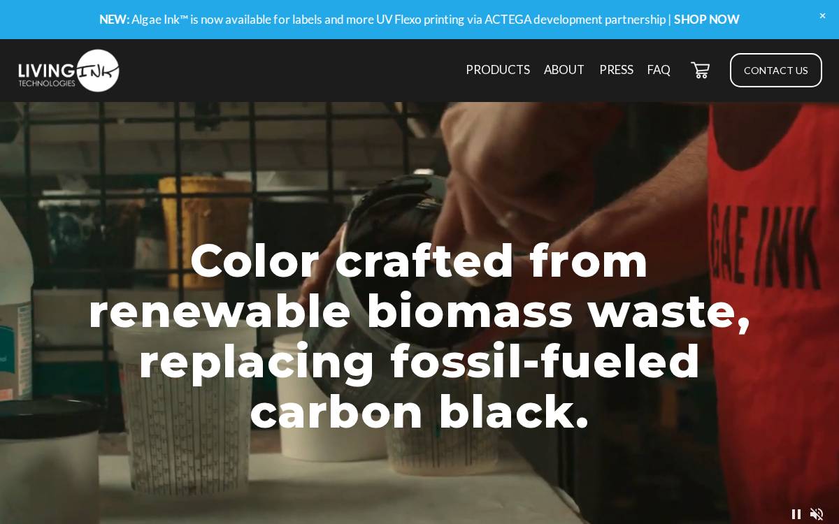 Living Ink website preview