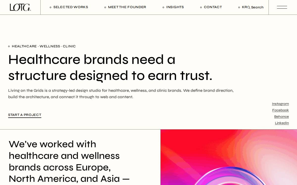 Livingonthegrids website preview