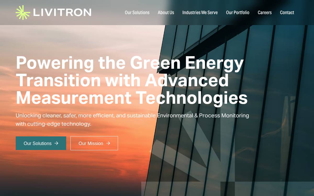 Livitron website preview