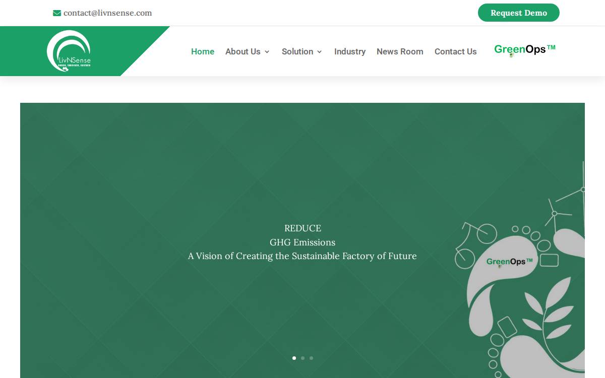 LivNSense website preview