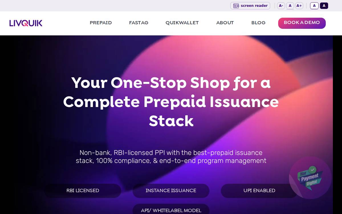 livquik website preview