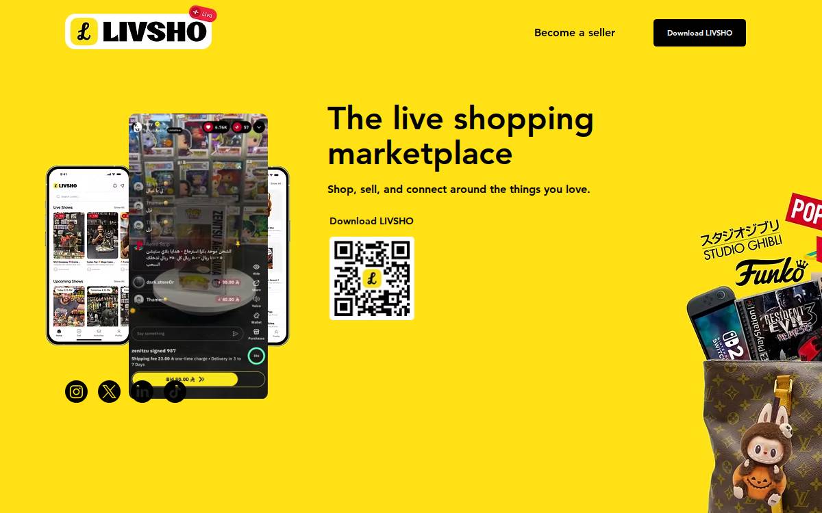 Livsho Holdings Limited website preview