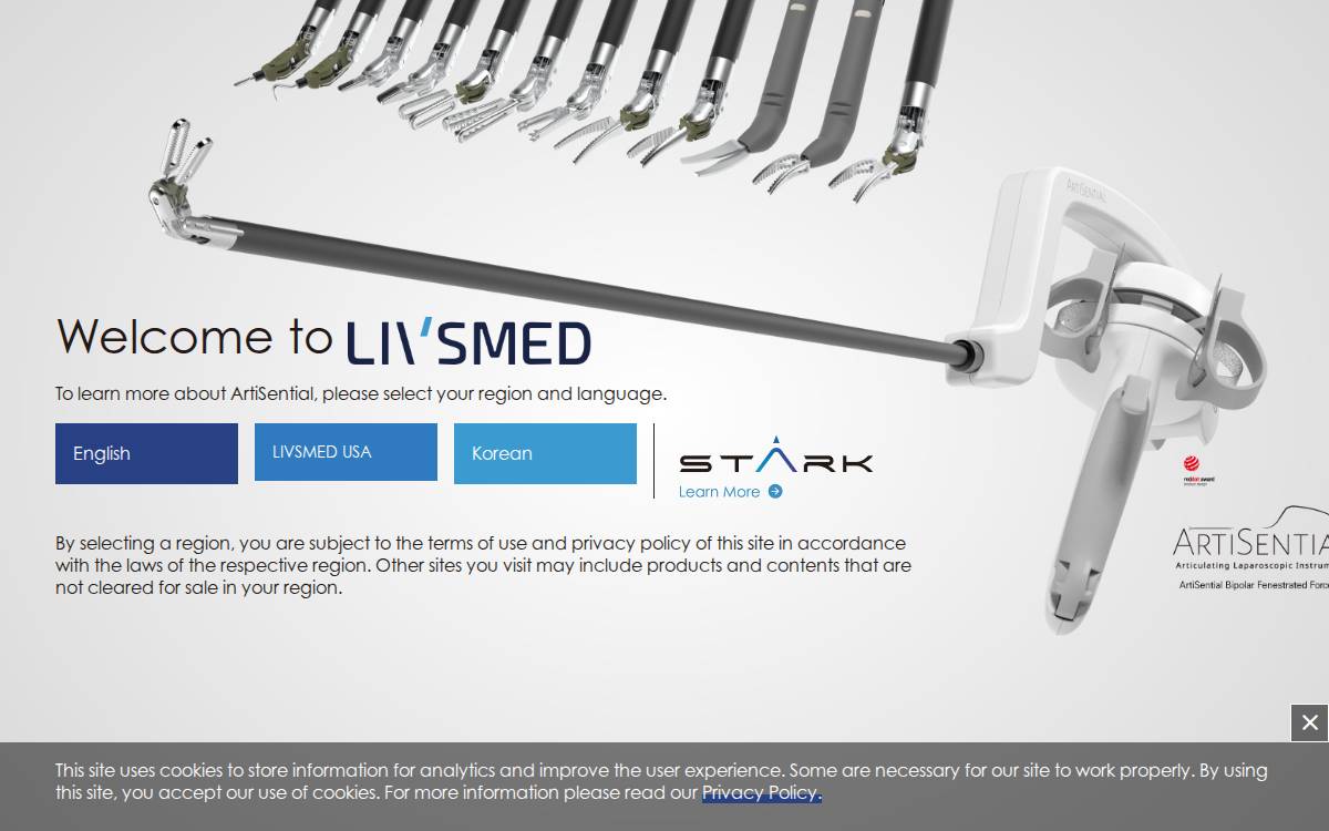 LIVSMED website preview