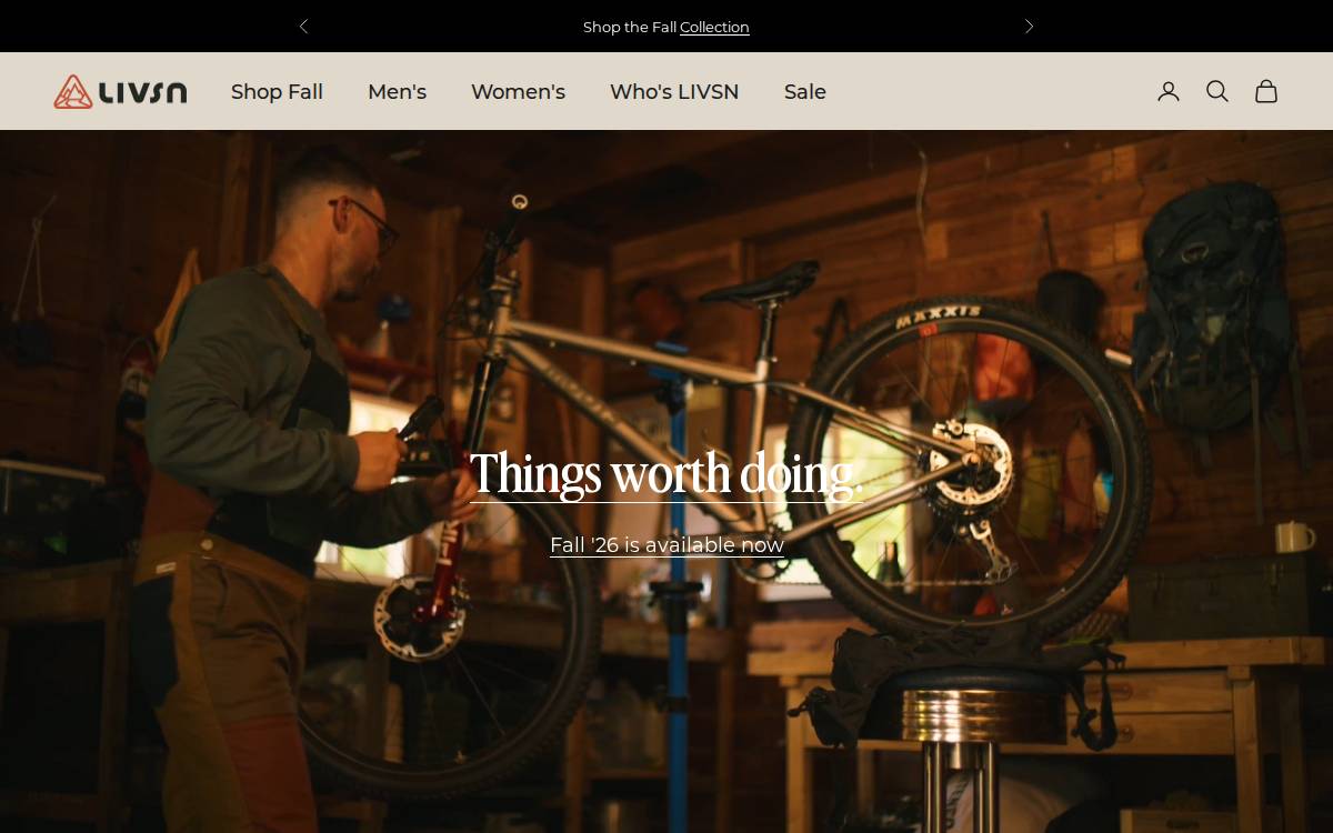 Livsn Designs website preview