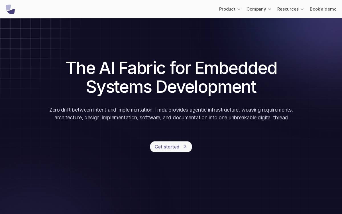 Llmda website preview