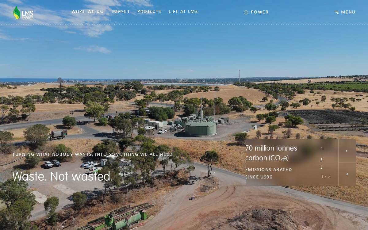 LMS Energy website preview