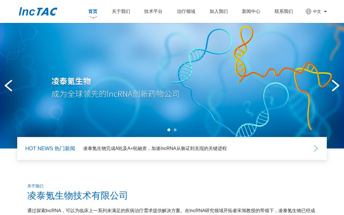 Lnctac website preview