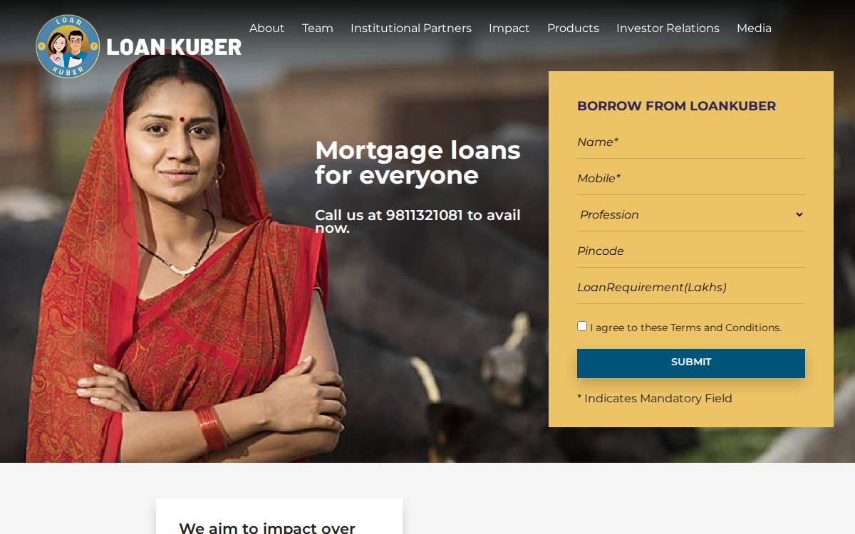 LoanKuber website preview
