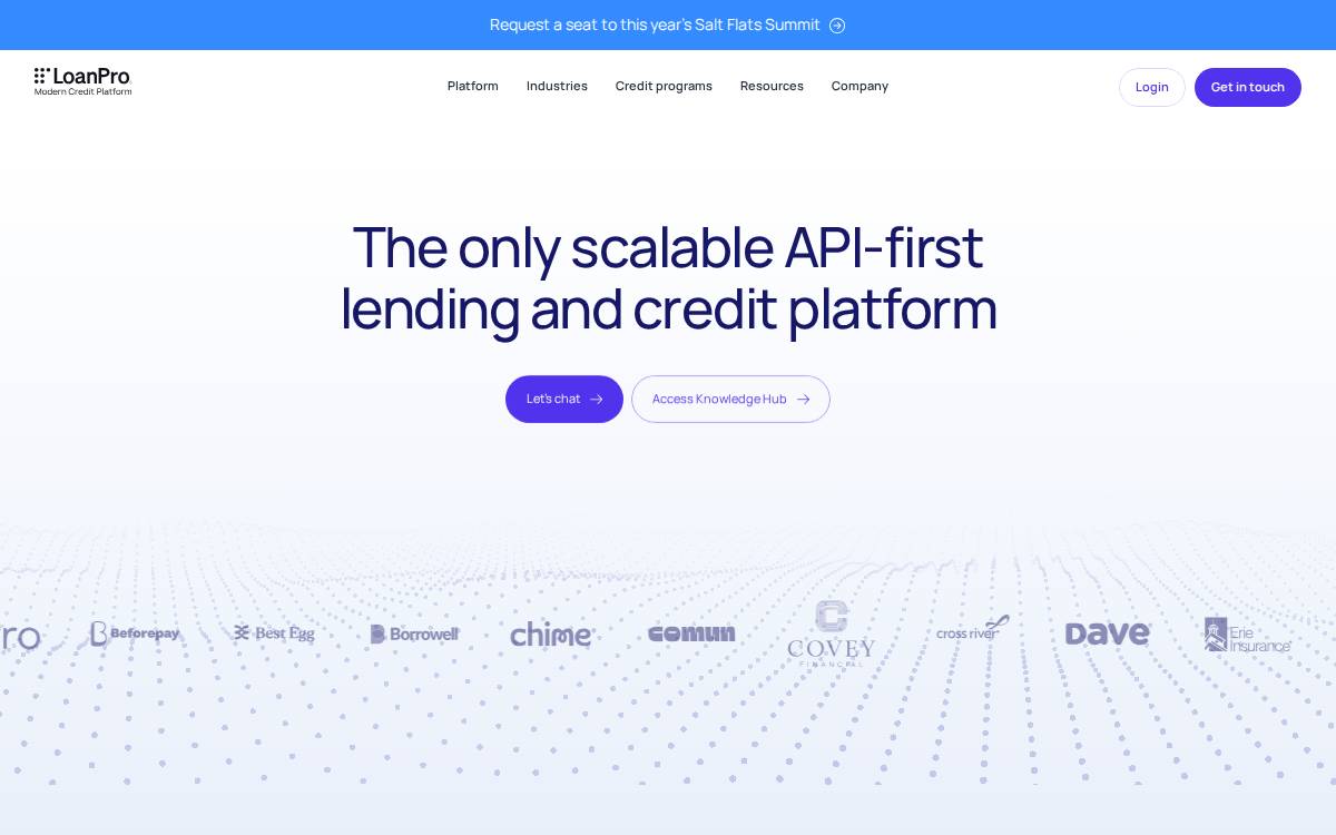 LoanPro website preview