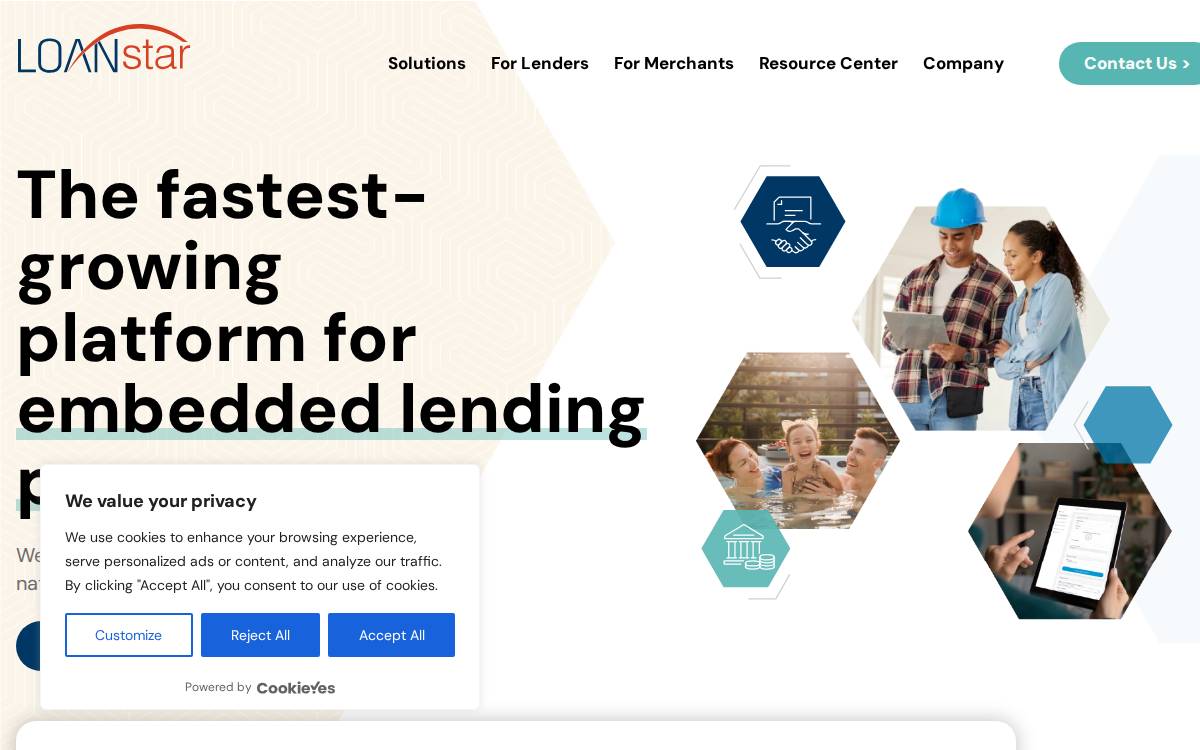 Loanstar Technologies website preview
