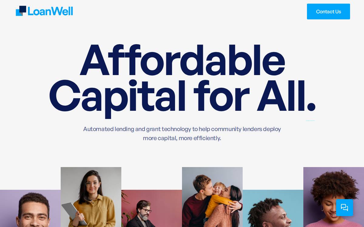 LoanWell website preview