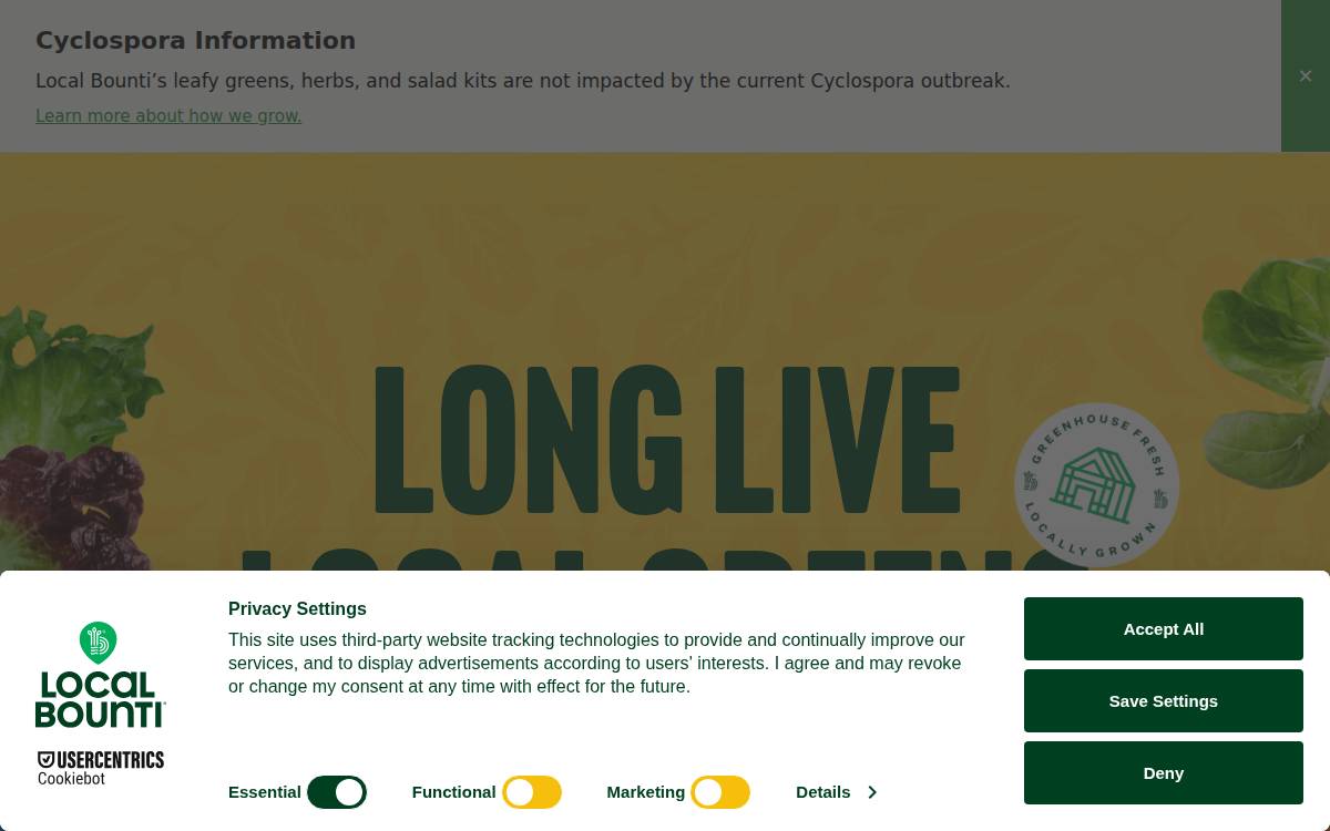 Local Bounti website preview