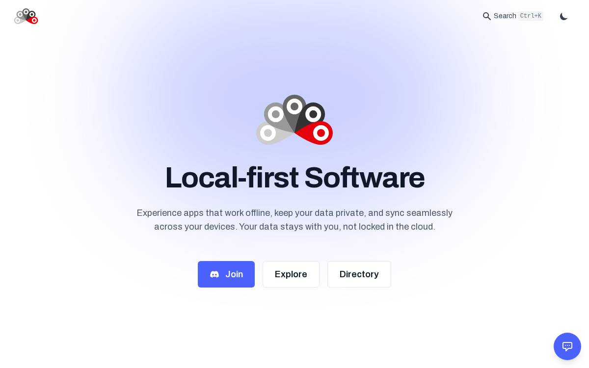Local First Dev Community website preview