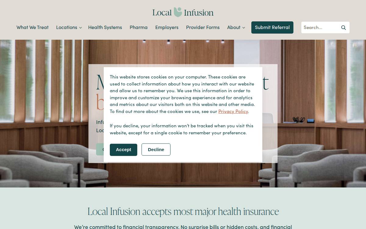 Local Infusion website preview