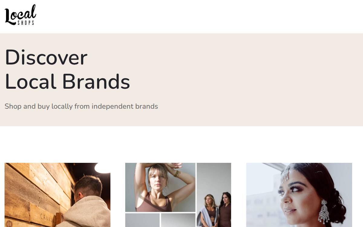 Local Shops website preview