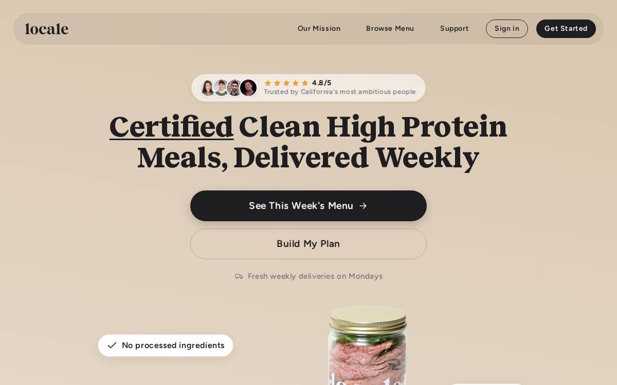 Locale website preview