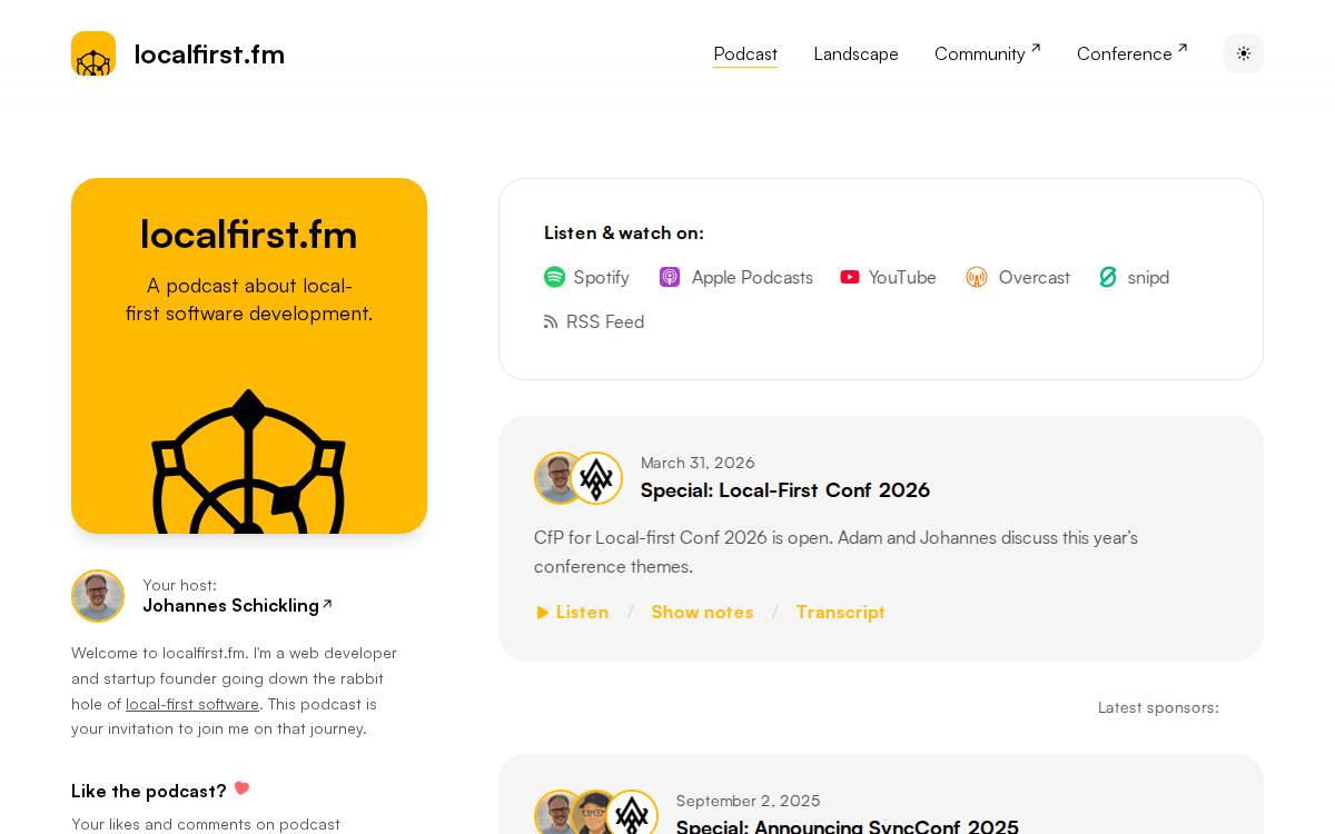 Localfirst website preview