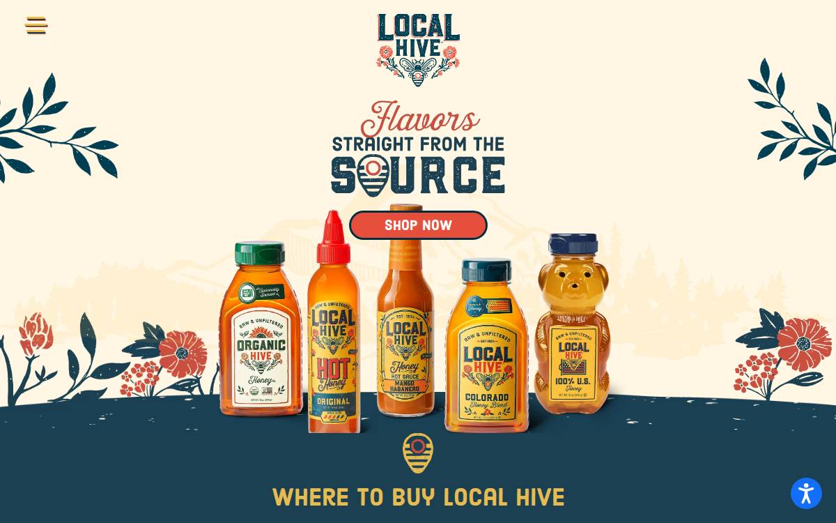 Localhivehoney website preview